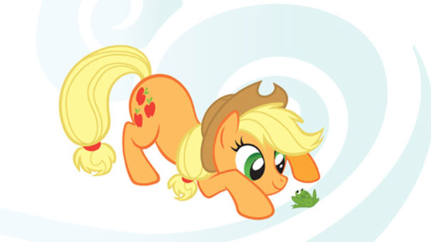 Applejack et la grenouille